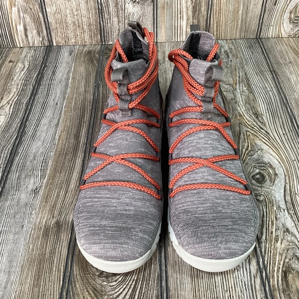Oboz Womens Lena Mid Hiking Boots Stretch Knit Lace Up Shoes Gray Size 9.5 NEW